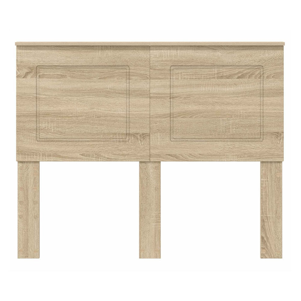 The vidaXL Headboard Sonoma Oak Engineered Wood shown from the front