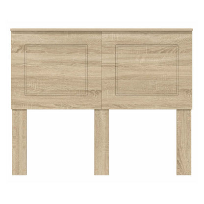 The vidaXL Headboard Sonoma Oak Engineered Wood shown from the front