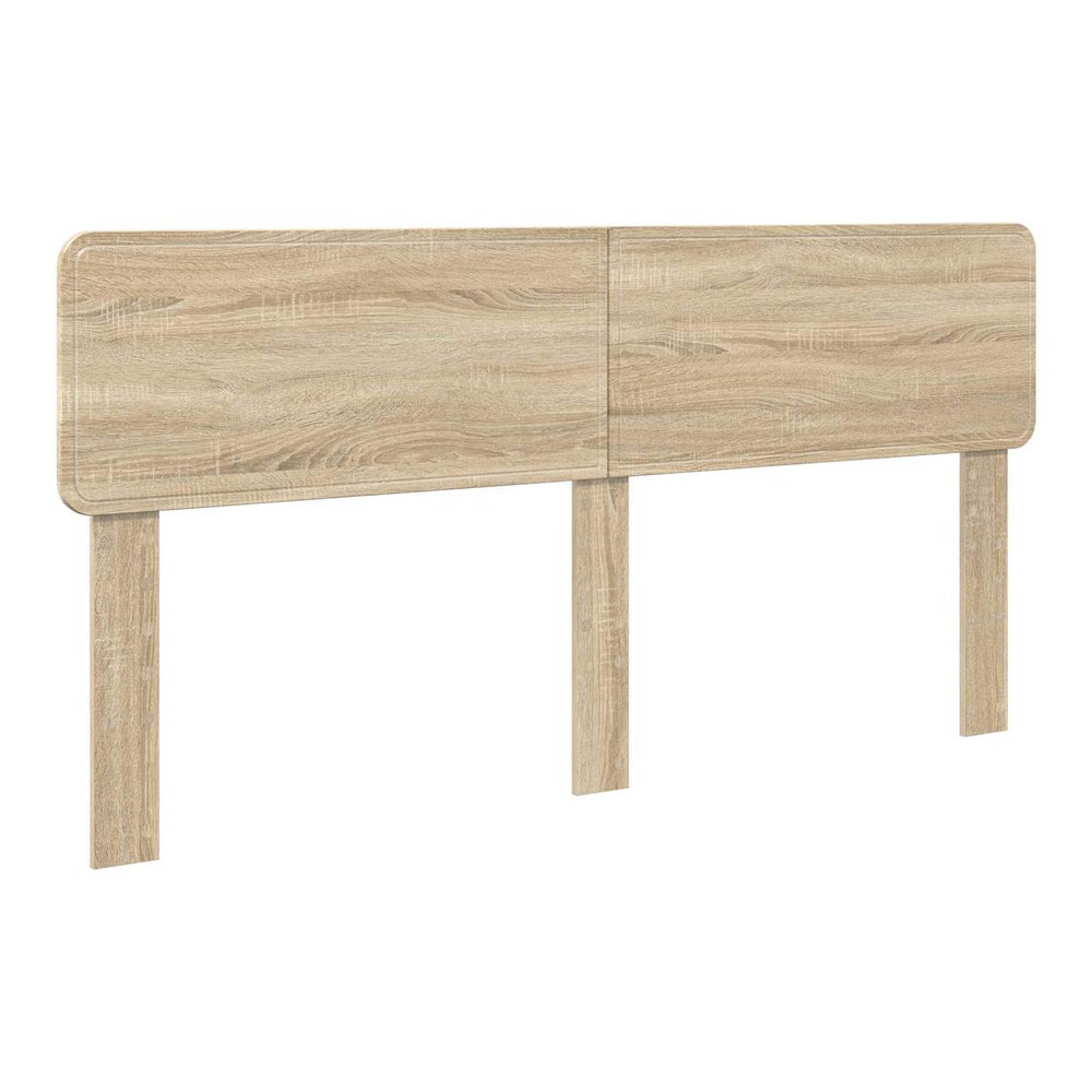 Sonoma oak engineered wood headboard with two legs