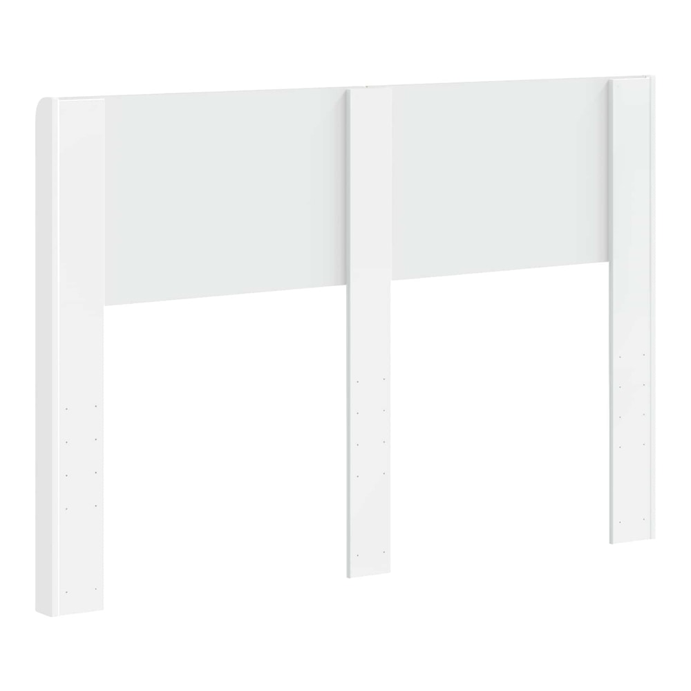 The back of the white headboard, revealing its mounting brackets