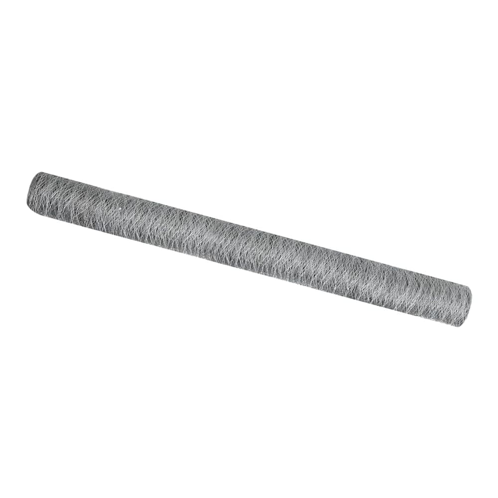 A roll of galvanised steel hexagon fence netting