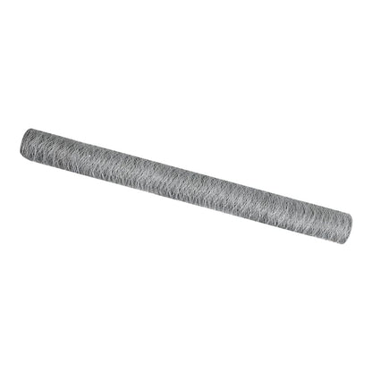 A roll of galvanised steel hexagon fence netting