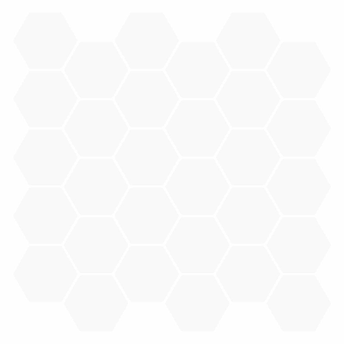 vidaXL Hexagon Tile 20 pcs White Polyurethane and PET decorative stickers laid out in a grid