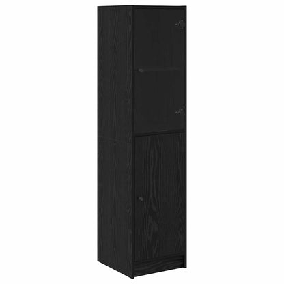 Highboard Black Oak Engineered Wood