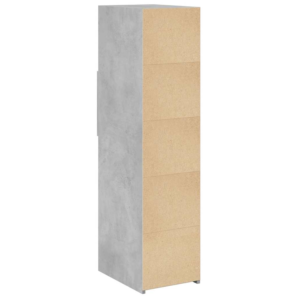 the back of the highboard showing the plain engineered wood panels
