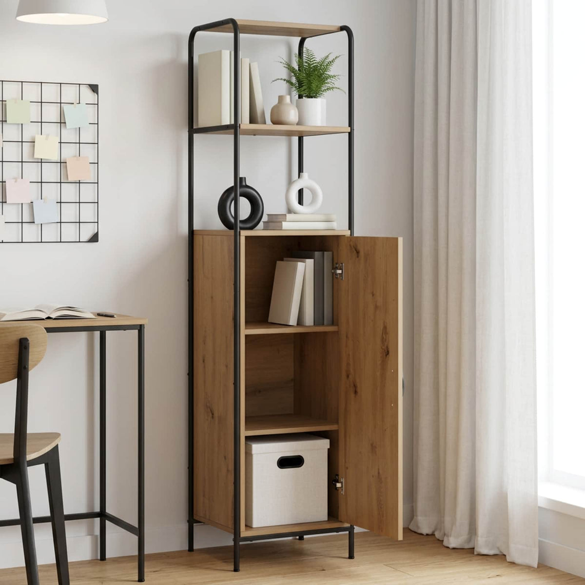 Highboard Engineered Wood Artisan oak