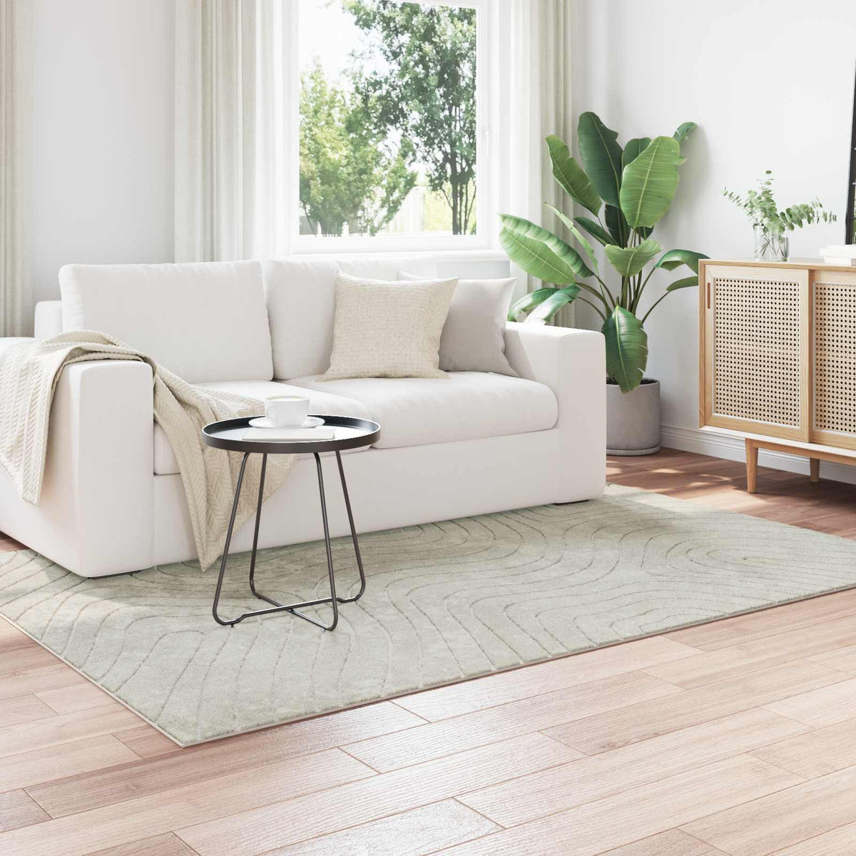 Indoor Outdoor Rug PALMERAS Green Polyester