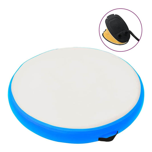 Inflatable Gymnastic Mat Pump PVC Pink Blue grey