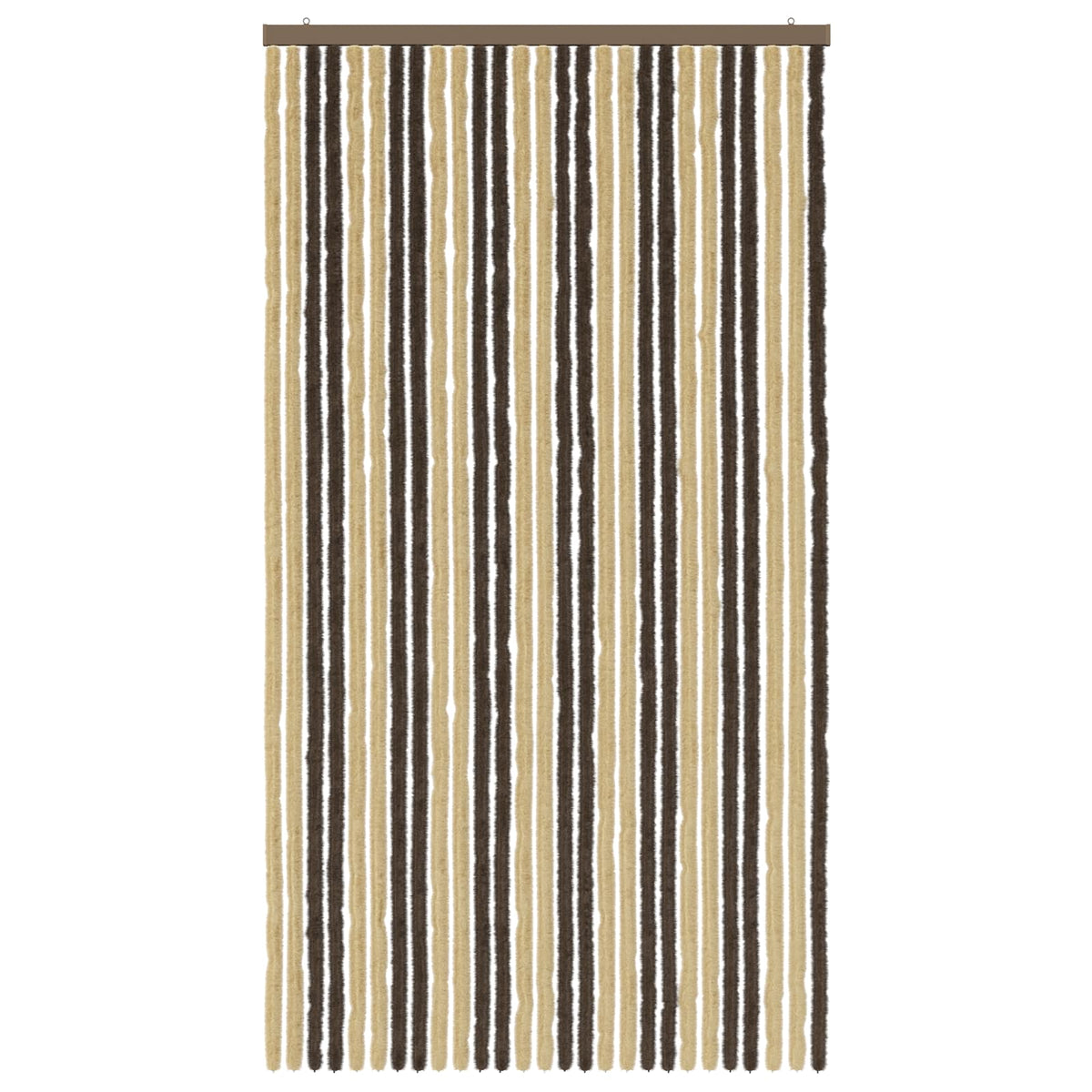 The dark brown and beige insect screen displayed flat against a white background
