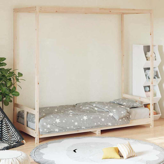 Kids Bed Frame Solid Wood Pine 80 cm 200 cm