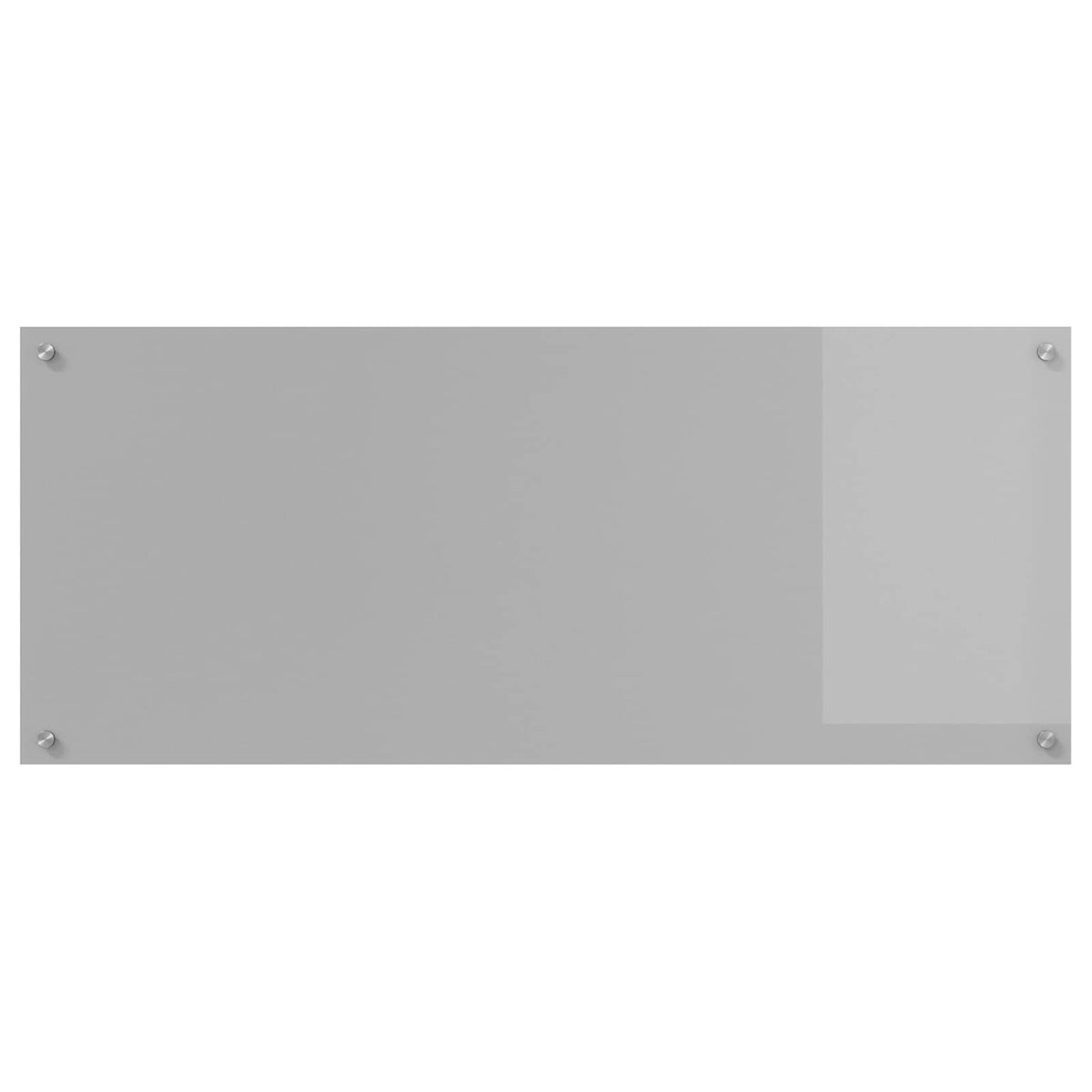 the kitchen backsplash in light grey shown from a direct front perspective