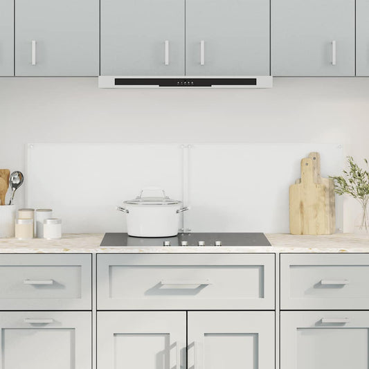 vidaXL Kitchen Backsplashes 2 pcs Transparent Tempered Glass fitted behind a hob