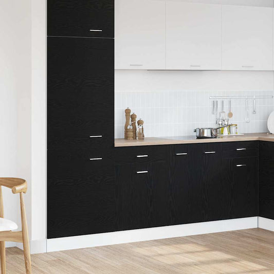 Kitchen Base Cabinet 40 x 46 x 81.5 cm Black oak 1x bottom cabinet (1 door 1 drawer) 30–1x hanging cabinet (1 door) 30 cm wide 100 cm high 1x bottom cabinet (1 door 1 drawer) 50 cm