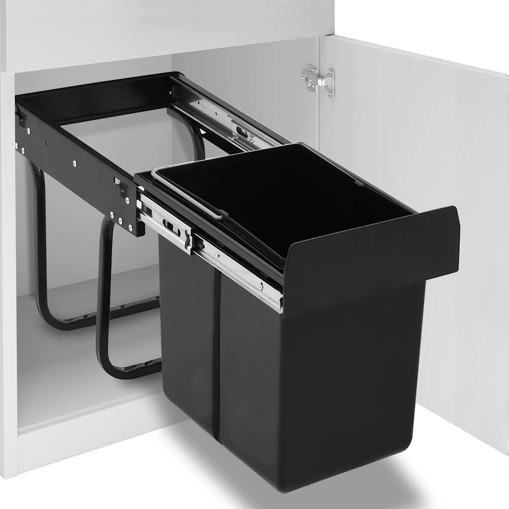 Kitchen Cupboard Pull-out Dustbin Soft-Close 20 L 1
