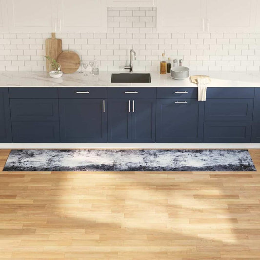 vidaXL Kitchen Rug Grey 300 x 60 cm Velvet 1