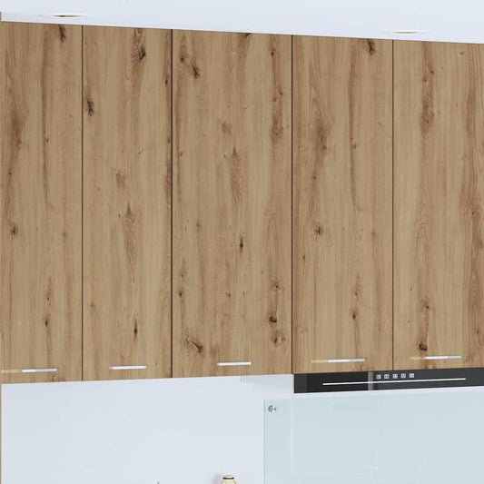 Kitchen Wall Cabinet "Lyon" 60x31x60 cm Artisan oak 1x hanging cabinet (1 door) 40 cm wide 40 cm high–1x hanging cabinet (2 shelves) 40 cm 1x hanging cabinet (1 door) 40 cm wide 100 cm high