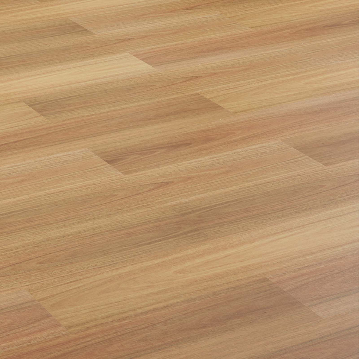 Close-up of the dark walnut laminate flooring planks laid diagonally