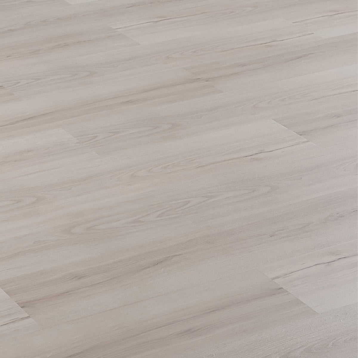 the laminate flooring planks laid out to show the light blue wood grain pattern