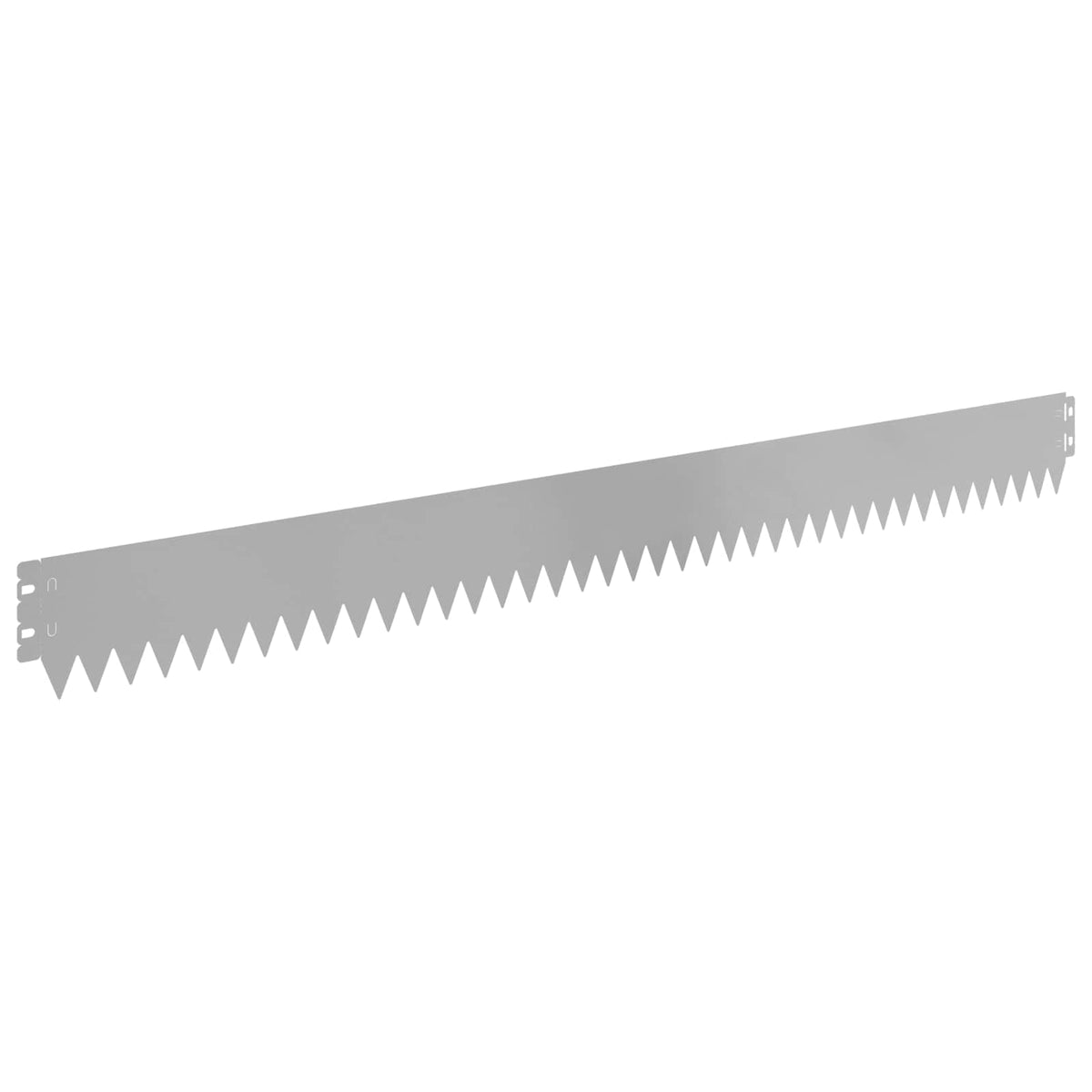 A pack of 20 steel lawn edging pieces shown in a garden setting