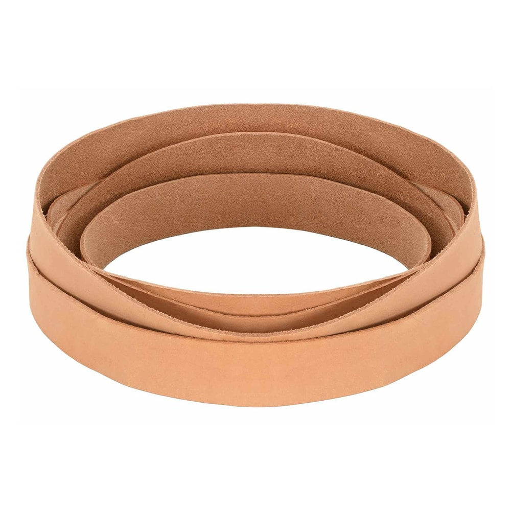vidaXL Leather Strap 1 Light Brown Leather, a rolled strip of light brown leather