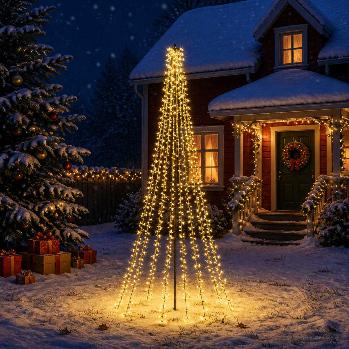 LED Christmas Tree in Black
