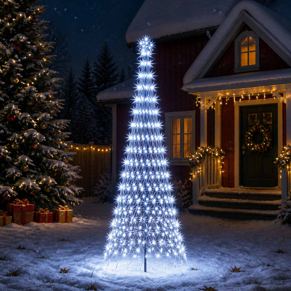 LED Christmas Tree in Black