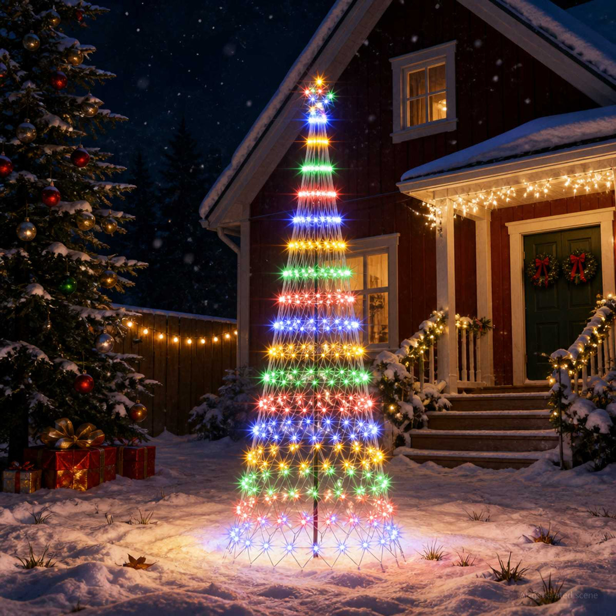 LED Christmas Tree in Black