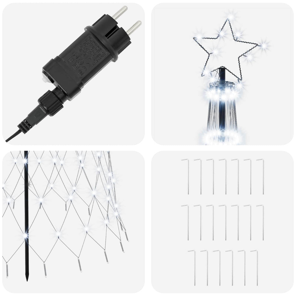LED Christmas Tree in Black