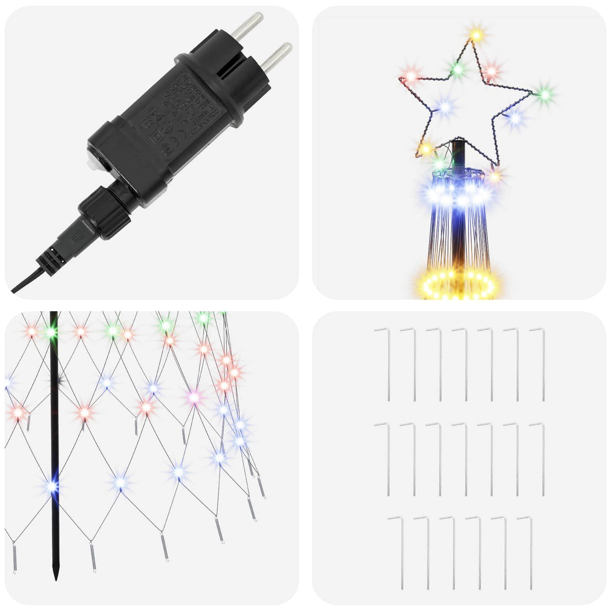 LED Christmas Tree in Black