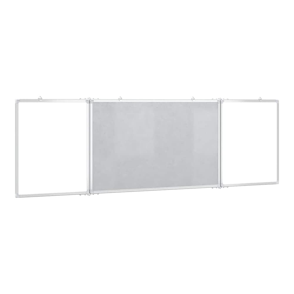 The foldable display board is shown with the centre panel as a magnetic surface