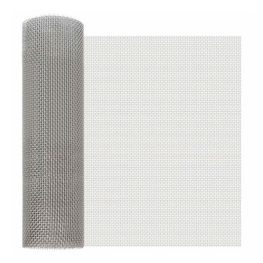 Mesh Screen 40 x 1000 cm Stainless Steel 201 Silver Height 1000 cm Length 40 cm 6 mesh