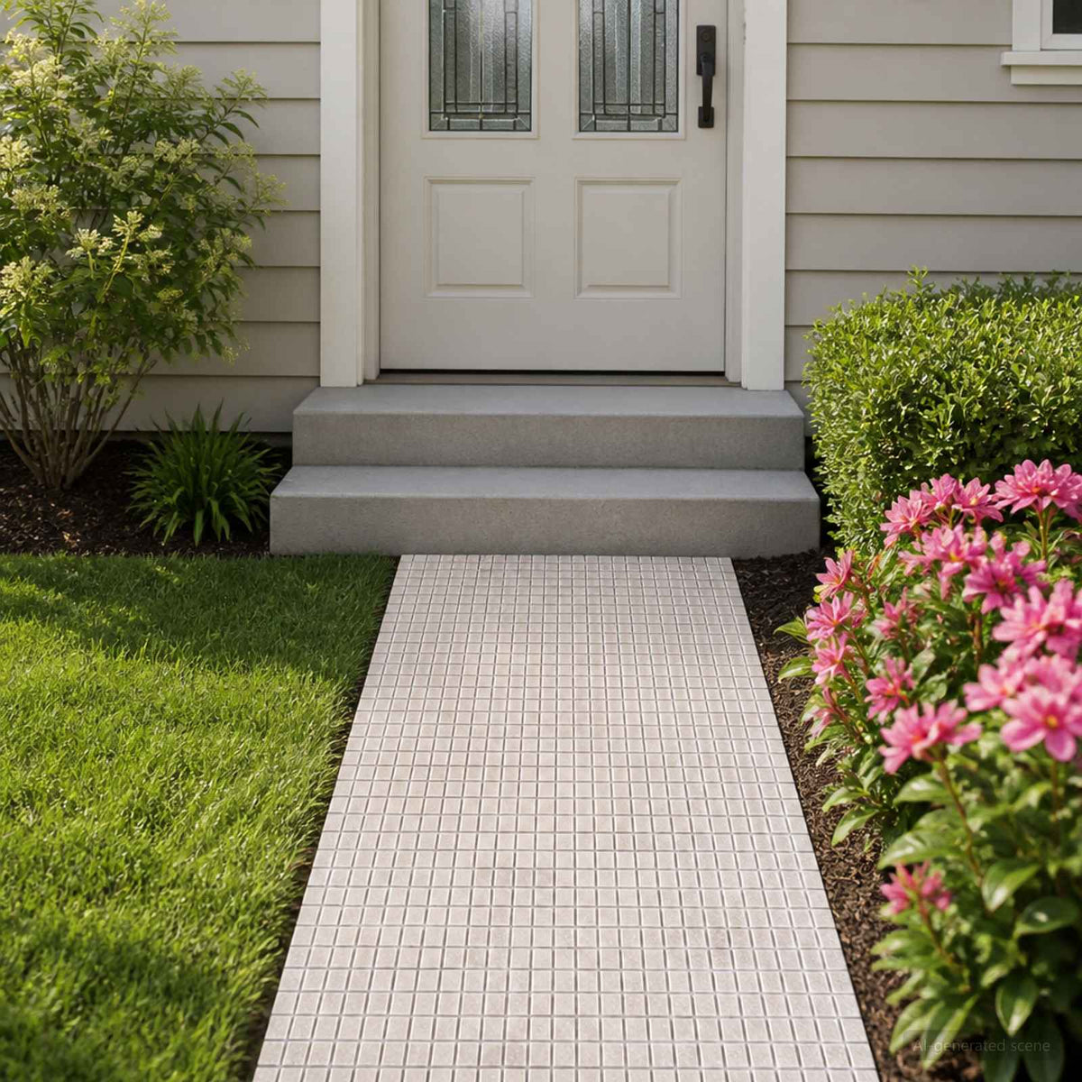 Mosaic Tiles in Cream