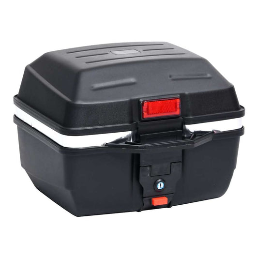 Motorbike Top Case 24 L for Single Helmet shown from a high angle with the lock visible