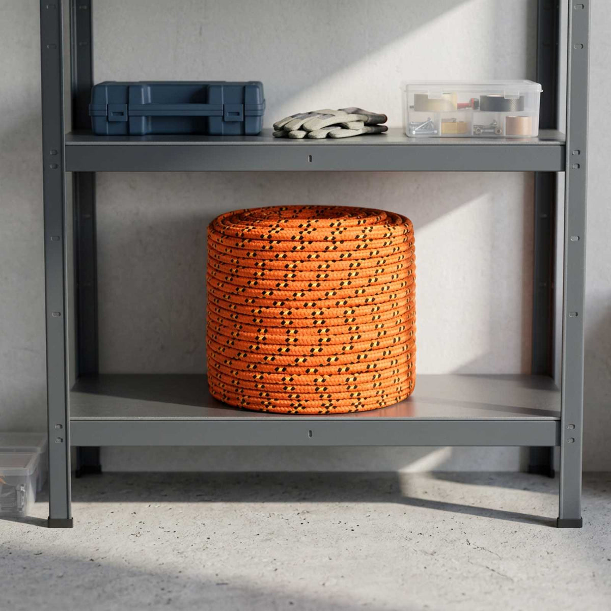 Multipurpose Utility Rope 8 mm 250 m Orange PP 420 kg Max Load