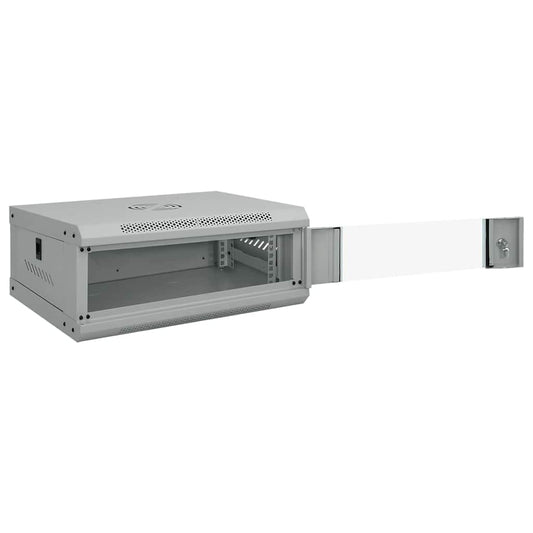 the network storage system with its door pulled out to the side
