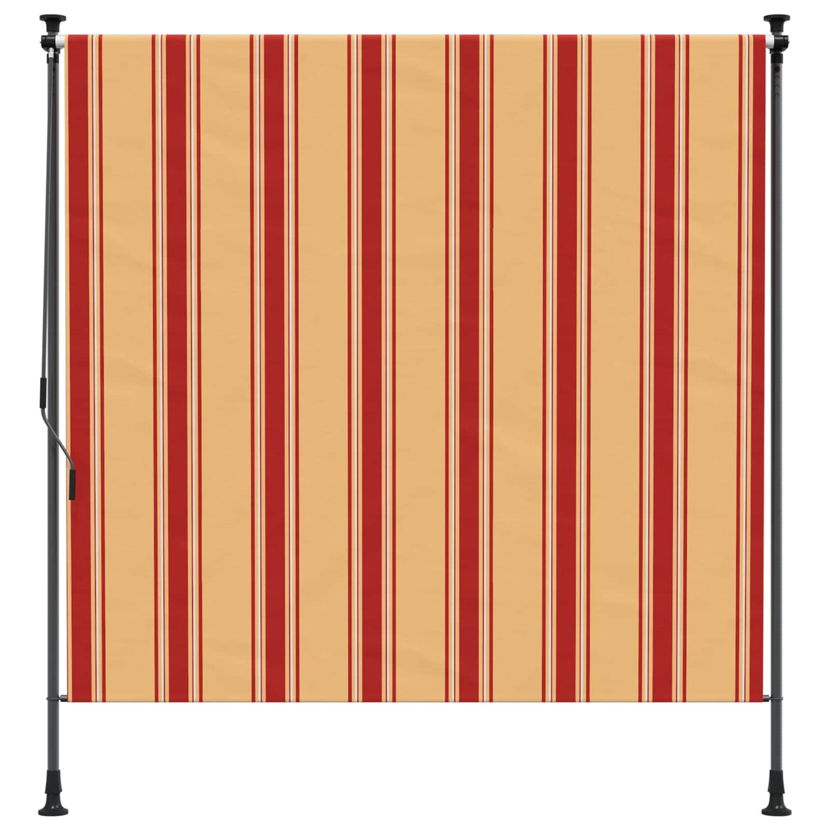 The multicolour striped outdoor roller blind, displayed without a background