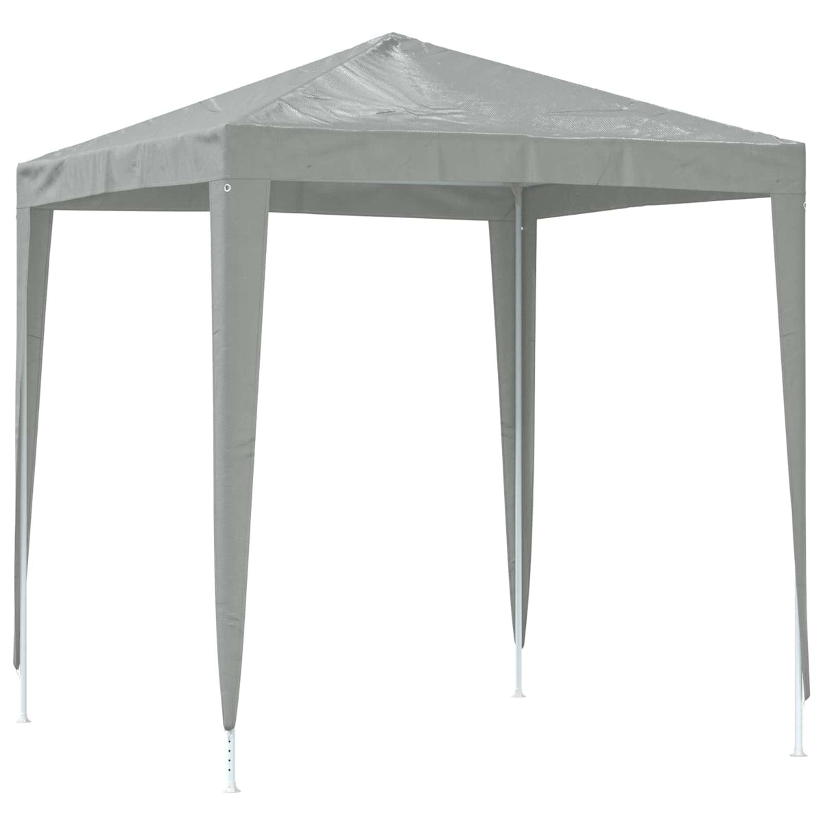 The party tent displayed in a three quarter view showing the structure clearly