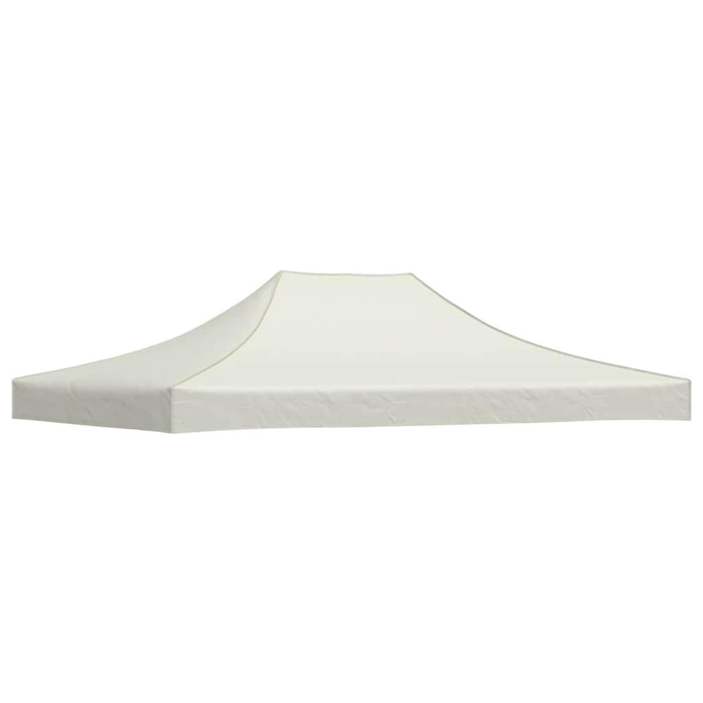 The cream party tent roof is shown from above, detached from its frame