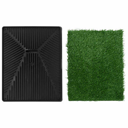 The parts of a pet toilet training pad separated