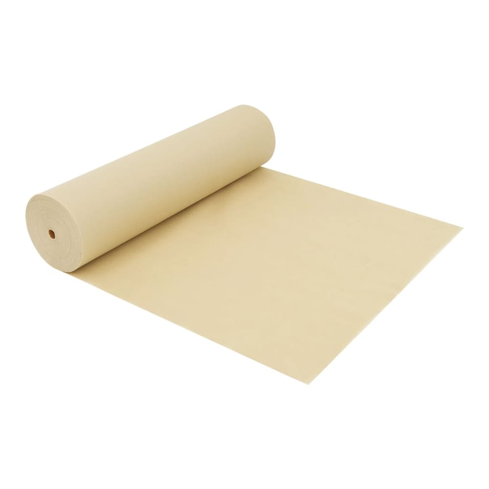 The plant fleece unrolled on a white surface showing its width