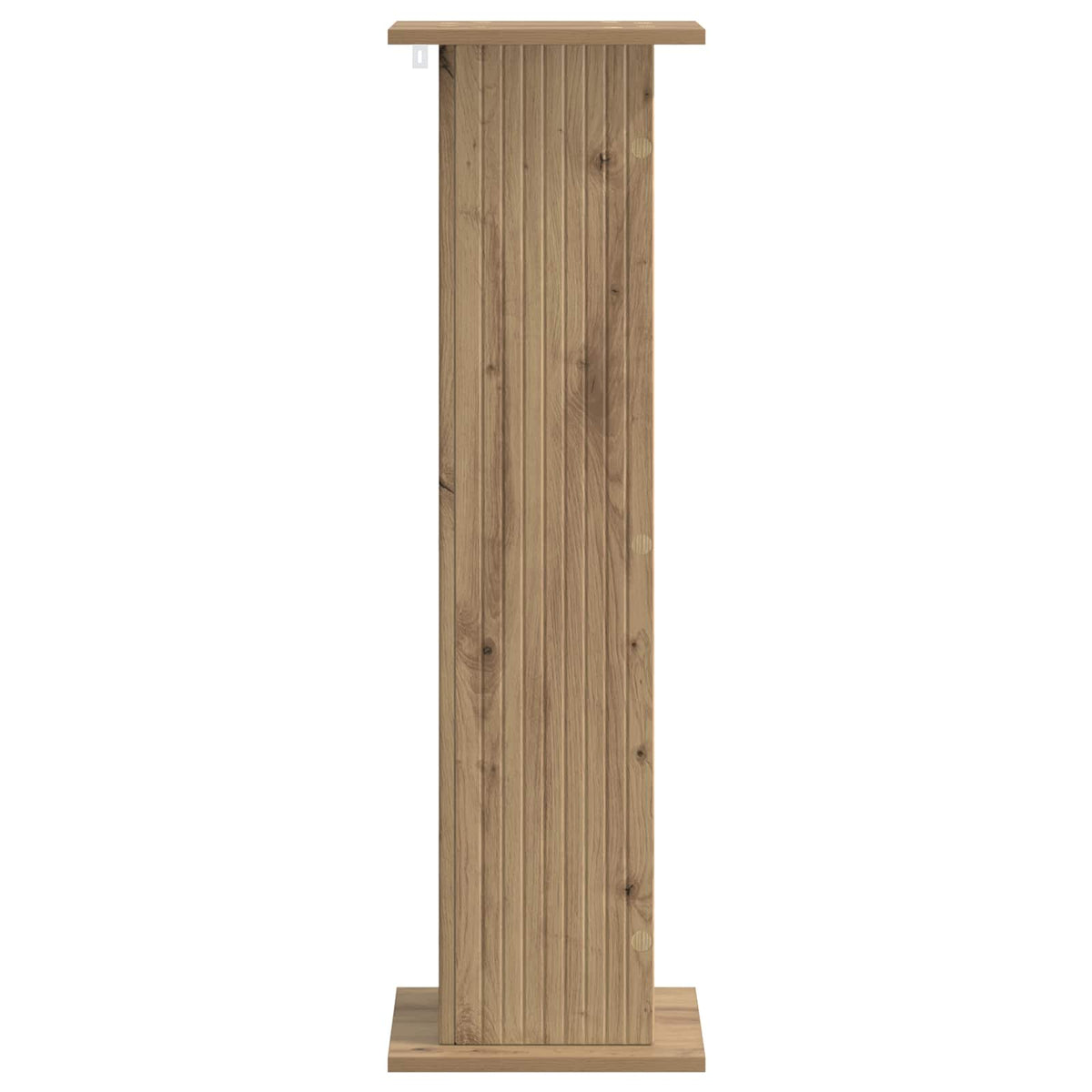 A side view of the ribbed plant stand