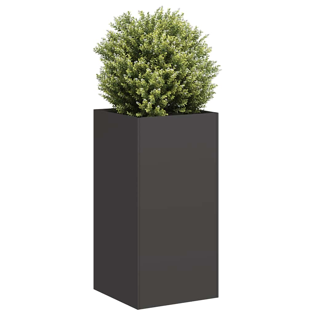 Planter 40x40x80 cm Cold-rolled Steel Depth 40 cm Height 80 cm Width 40 cm Black