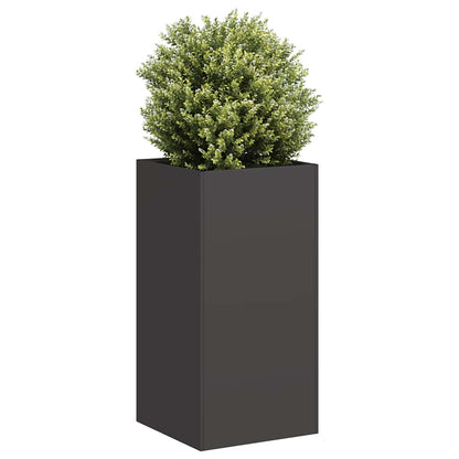 Planter 40x40x80 cm Cold-rolled Steel Depth 40 cm Height 80 cm Width 40 cm Black