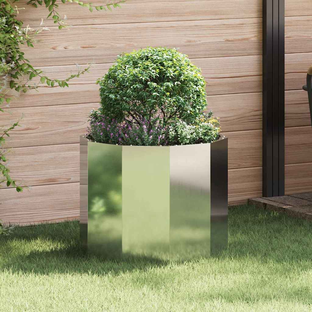 Planter 60 x 60 x 50 cm Steel Height 50 cm Width 60 cm Galvanised steel