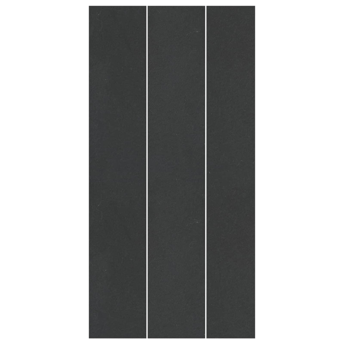 A close-up of the black ground cloth material showing its texture