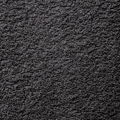 Close up of the fluffy texture of an anthracite hand towel