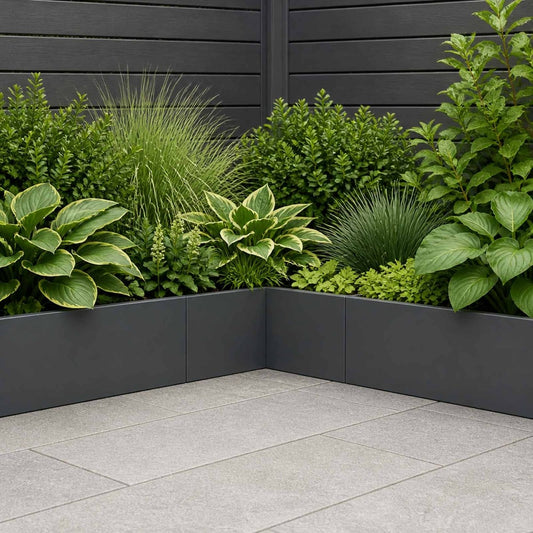 Retaining Wall Steel corner Anthracite