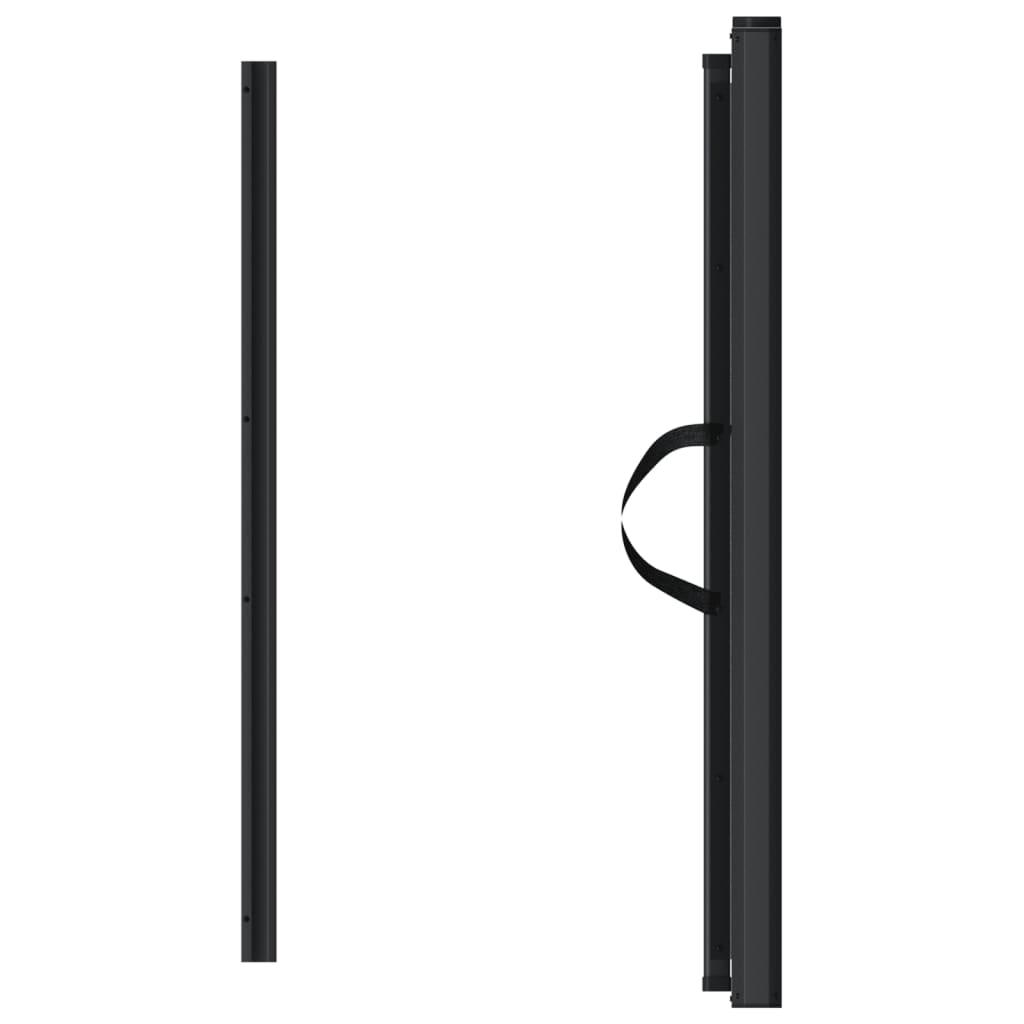the two main support poles for the retractable pet gate