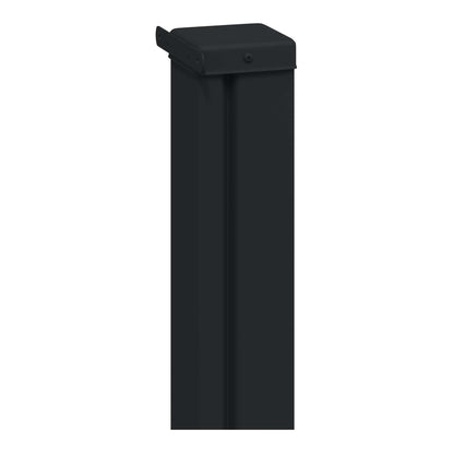 Close up of the top of the support pole for the retractable awning, with a cap