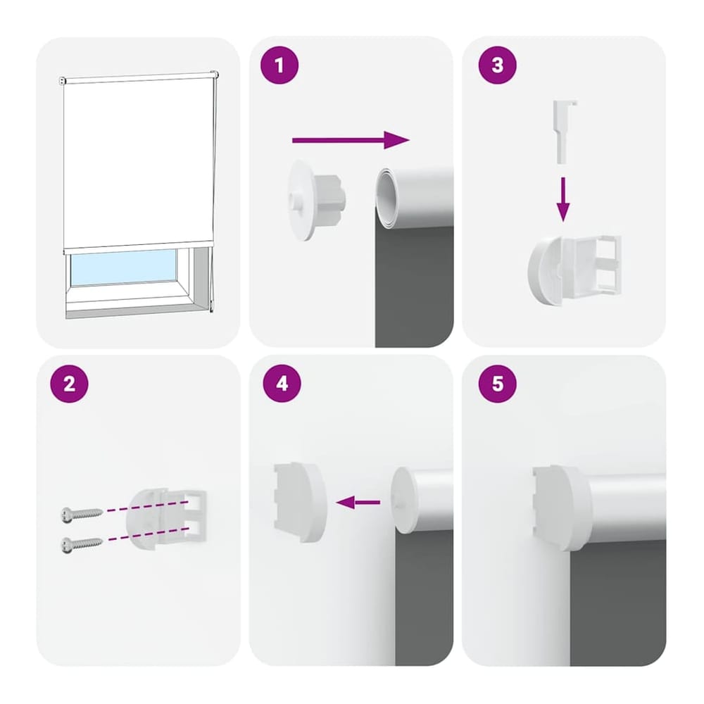 instructions for fitting the blackout roller blind